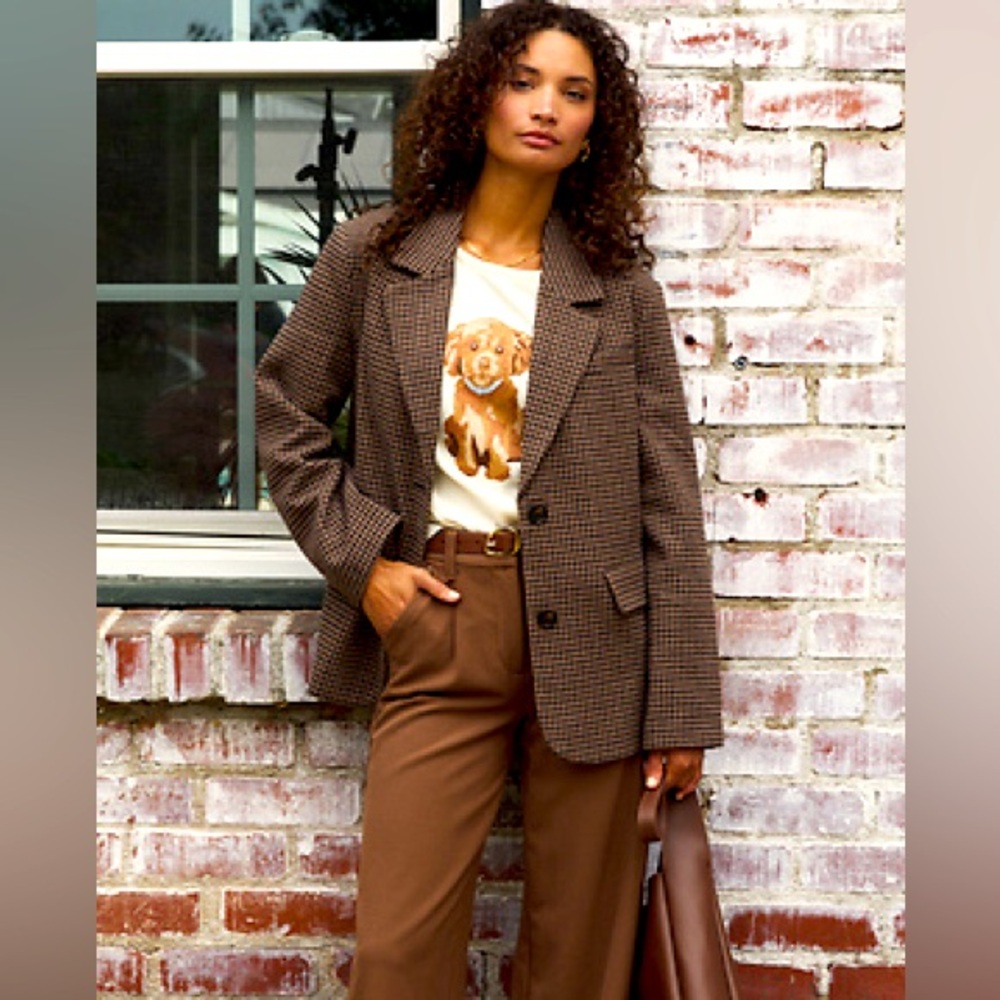 Short Sleeve Puppy Sweater 🐶🩵 With a Baby Blue Collar